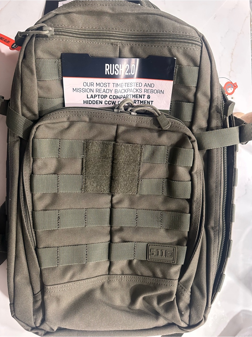 5.11 Tactical Rush 12 2.0 Olive Green Backpack